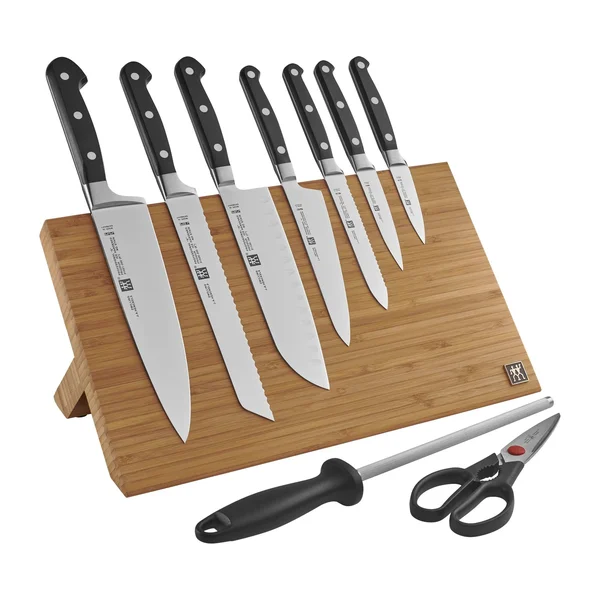 Zwilling Professional S 10-pc Knife Set with Bamboo Magnetic Easel