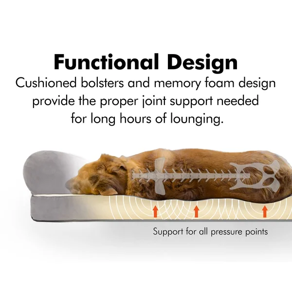 Friends Forever Orthopedic Memory Foam Dog Bed Sofa
