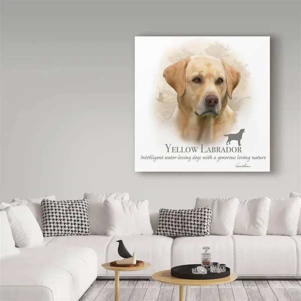 Trademark Art Howard Robinson 'Yellow Labrador' Canvas Art