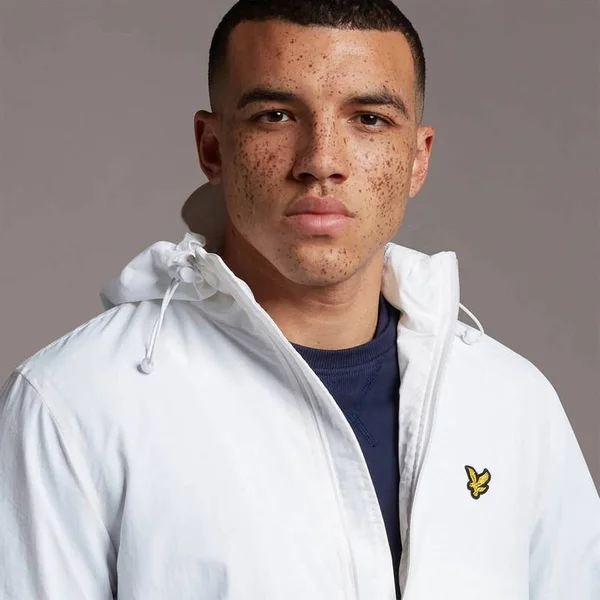 Lyle and Scott Zip Through Hooded Jacket - White