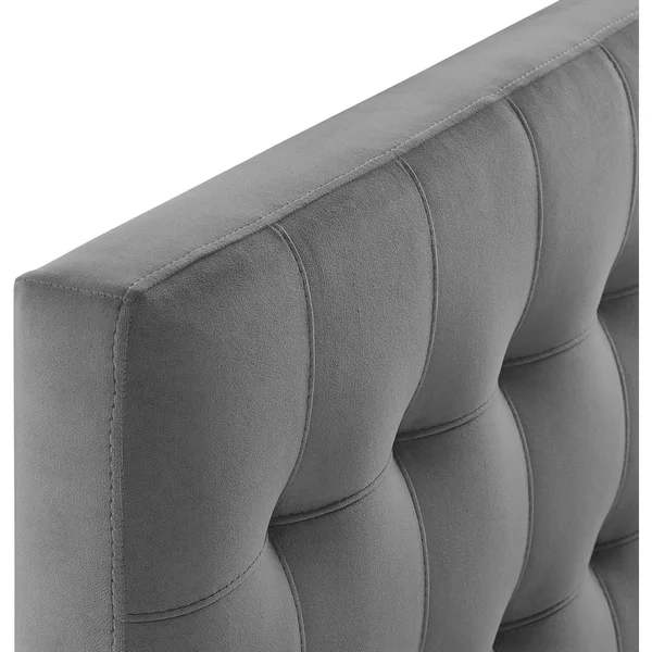 Modway Lily Biscuit Tufted Twin Performance Velvet Headboard - White
