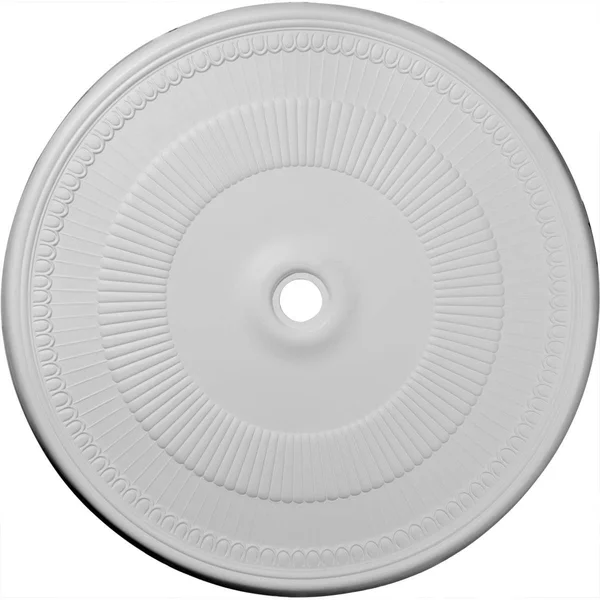 Ekena Millwork CM51NEPLS 51 1/8x22OD x 3 5/8x22ID x 1 1/2x22P Nevio Ceiling Medallion (Fits Canopies Up to 4 3/4x22), Hand-Paint
