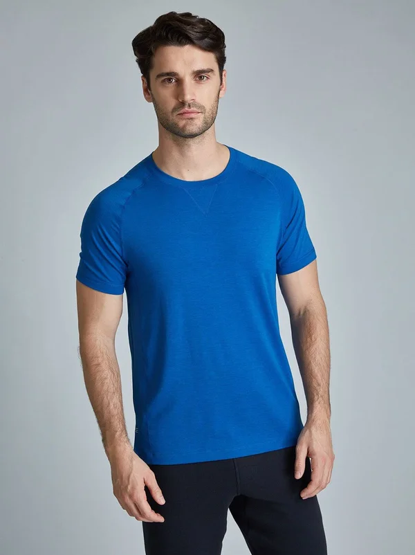 Fourlaps Men's Level Tech Tee - Blue - Size Small