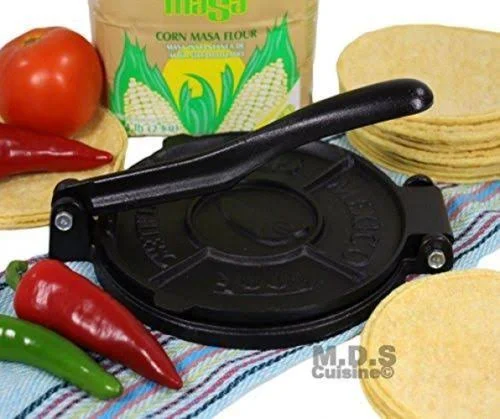 Tortilla Press Heavy Cast Iron, 8x22 Authentic Tortilla Press