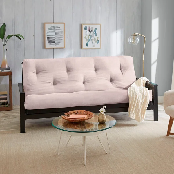 Porch & den Orenco Faux Suede Gel Pocket Coil Full-Size 10-Inch Futon Mattress - Brown