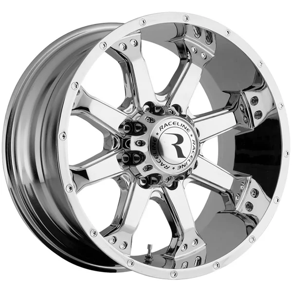 16x22 inch Raceline 991C Assault 16x8 8x170 +0mm Chrome Wheel Rim