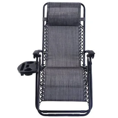 Gabriela Reclining Zero Gravity Chair Arlmont & Co. Color: Gray