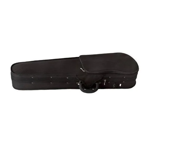 Mendini MV-Black Solid Wood Violin - Metallic Black, Size 1/4