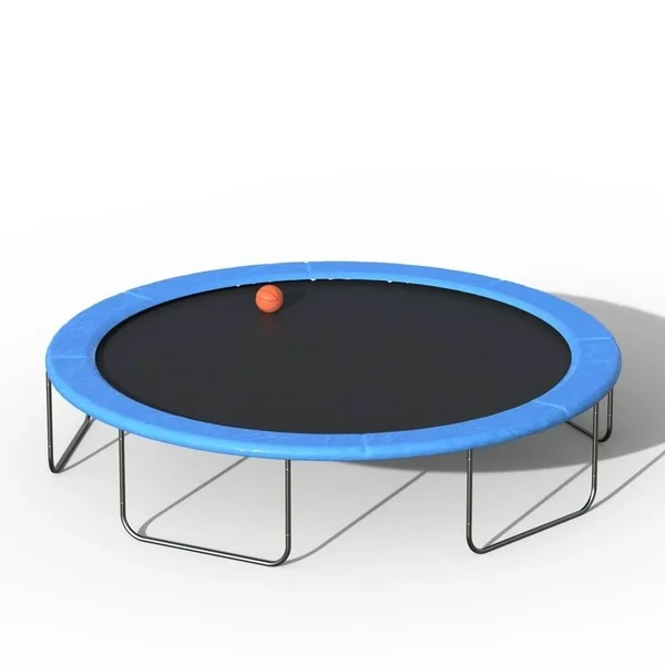 Online Euroco 15& Round Trampoline with Safety Enclosure, Basketball Hoop and Ladder