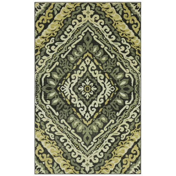 Mohawk Home Oak Diamond Medallion Area Rug - 9'x12' - Grey