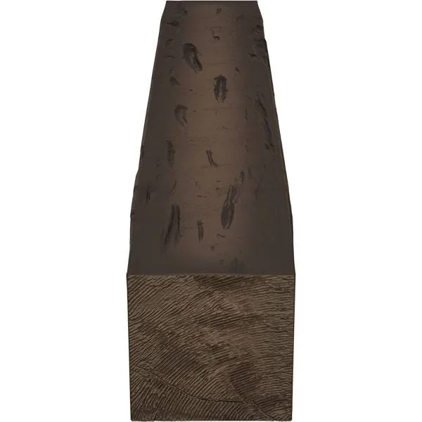 Ekena Millwork MANUPC04X08X48NM 4x22H x 8x22D x 48x22W Pecky Cypress Faux Wood Fireplace Mantel, Natural Mahogany