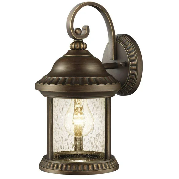 Hampton Bay Cambridge Collection 1-Light Bronze Outdoor Essex Wall Lantern Sconce 209 344