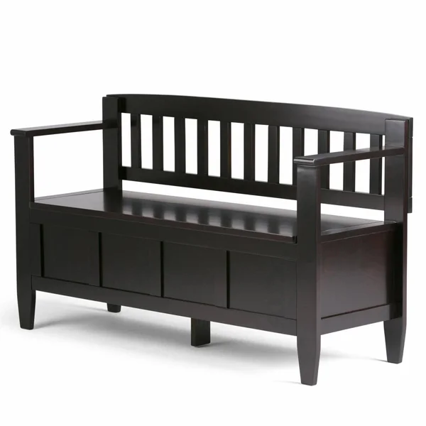Brooklyn + Max Fairfield Entryway Storage Bench, Brown
