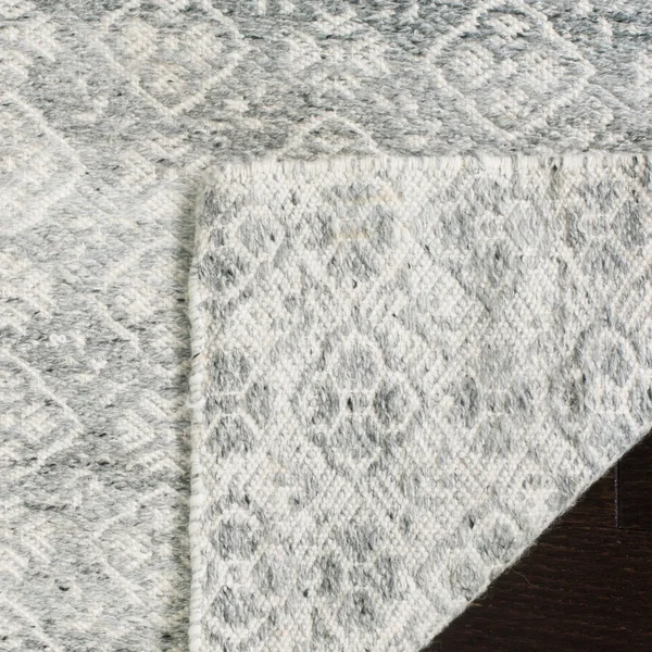Kilim Rug Ivory Charcoal 5&x8& Safavieh