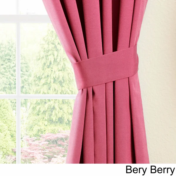 Blazing Needles 84 inch Twill Curtain Panels in Sage (Set of 2)