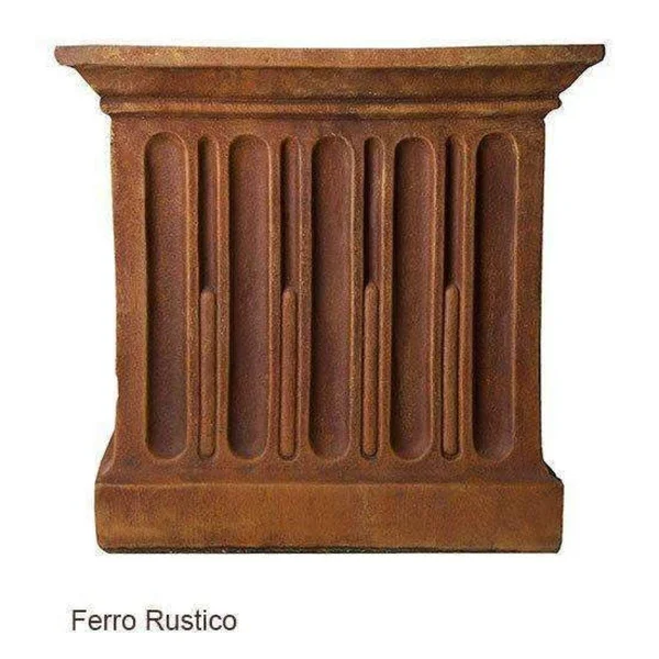 Campania International Sagano Cast Stone Backless Garden Bench Brownstone