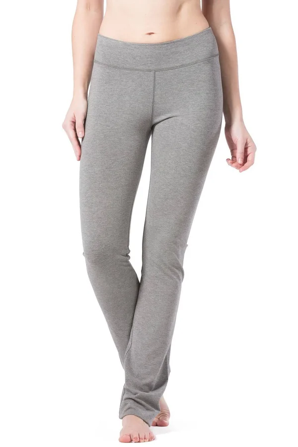 Women's Straight Leg Yoga Pants with Back Pockets, Fishers Finery