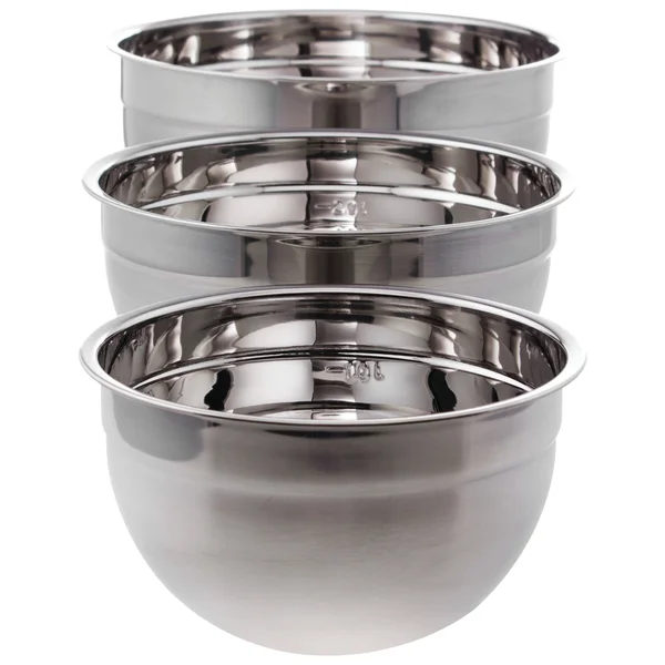 Chef's Secret 6pc Stainless Steel Mixing Bowl Set