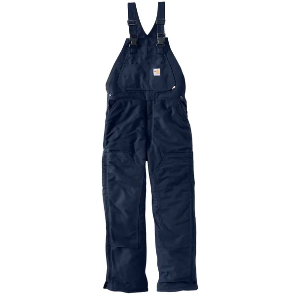 Carhartt Men's Flame Resistant Duck Bib Overall - 101627, Dark Navy