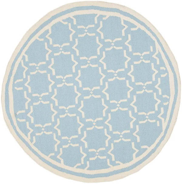 Safavieh Dhurries DHU545B 2&6x22 x 10&0x22 Runner Light Blue, Ivory Area Rug