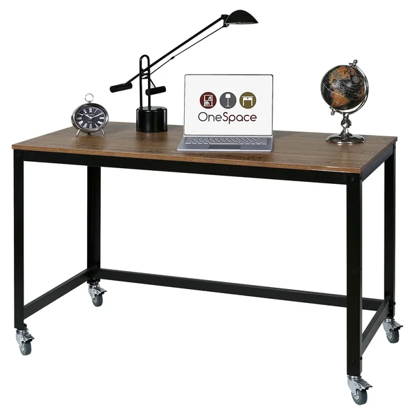 OneSpace 50-jn16dsk Loft Writing Desk with Steel Frame - Wood Surface