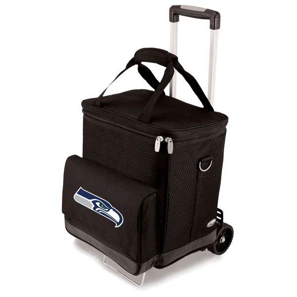 Picnic Time cellar Wine Tote Cooler with Trolley - Seattle Seahawks