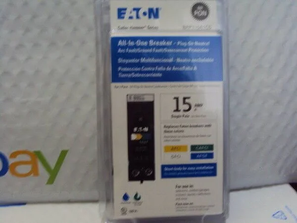 New Eaton 15 Amp All in One Circuit Breaker Single Pole BRP115A1CS