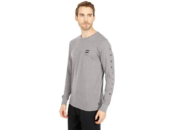 Billabong Men's Unity Long Sleeve T-Shirt, Small, Dark Grey Heather