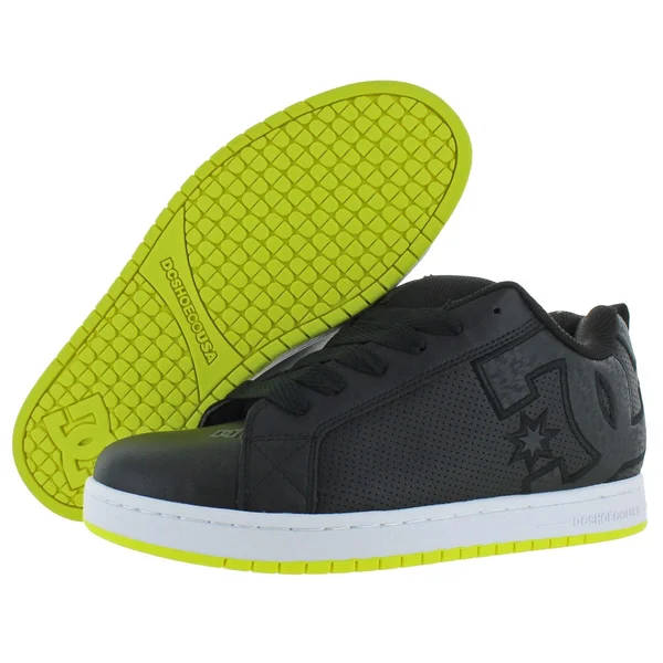 DC Court Graffik (Black) Men's Skate Shoes
