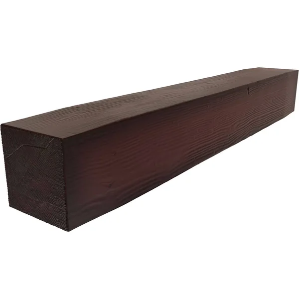 Ekena Millwork MANUSD04X08X36ZY 4x22H x 8x22D x 36x22W Sandblasted Faux Wood Fireplace Mantel, Premium Cherry