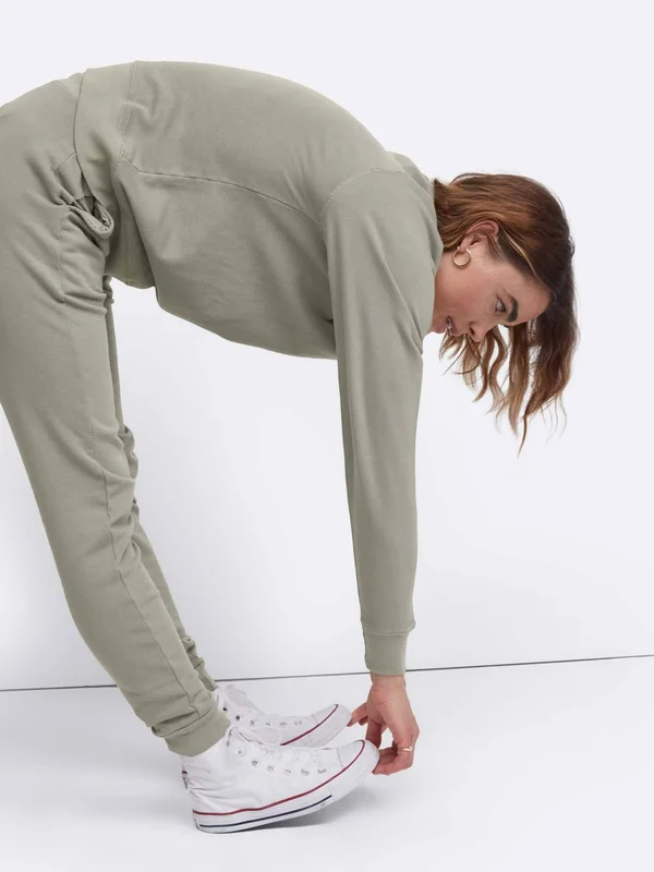 Organic Terry Raglan Sweatshirt Sage - 3X