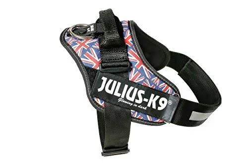 Julius-K9 IDC-Power Harness - British Flag, Size: 4/96-138 cm/38-54.5x22