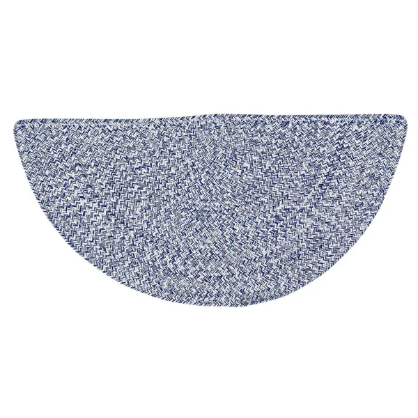 Farmhouse Cotton Hand Made Braided Area Rug - Blue, 2' x 6'