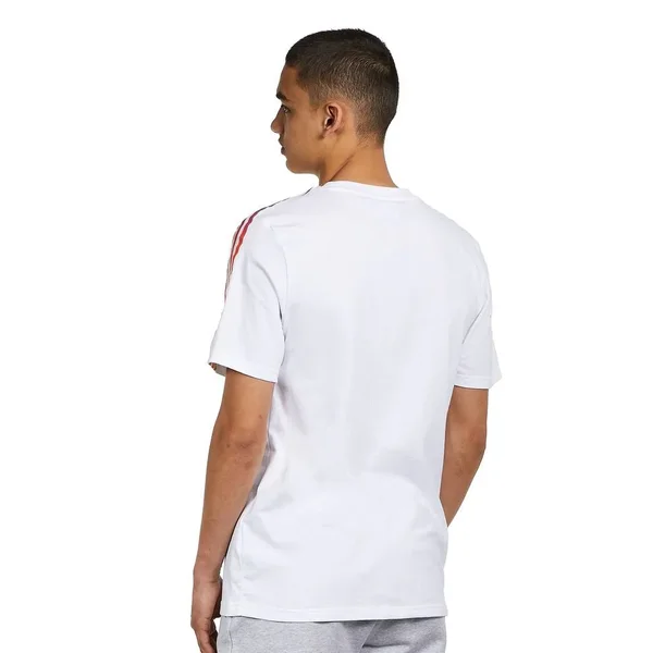 Adidas Originals Sport 3 Stripe T Shirt White