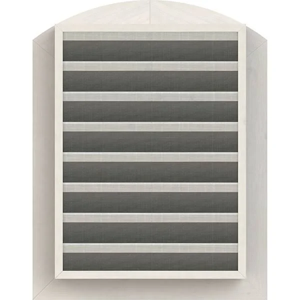 Ekena Millwork GVWAR20X3601SFPWR 20x22W x 36x22H Arch Top Gable Vent (25x22W x 41x22H Frame Size): Primed, Functional, Smooth We