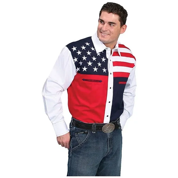 Scully Men's P-756SS Shirt White L