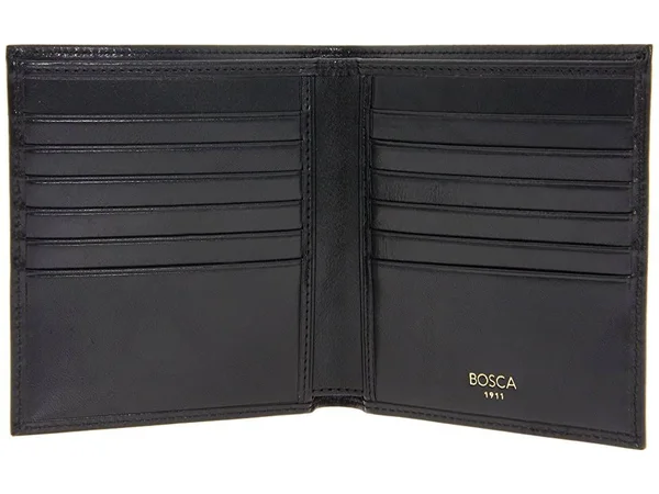 Bosca Old Leather 12 Pocket Credit Wallet - Black