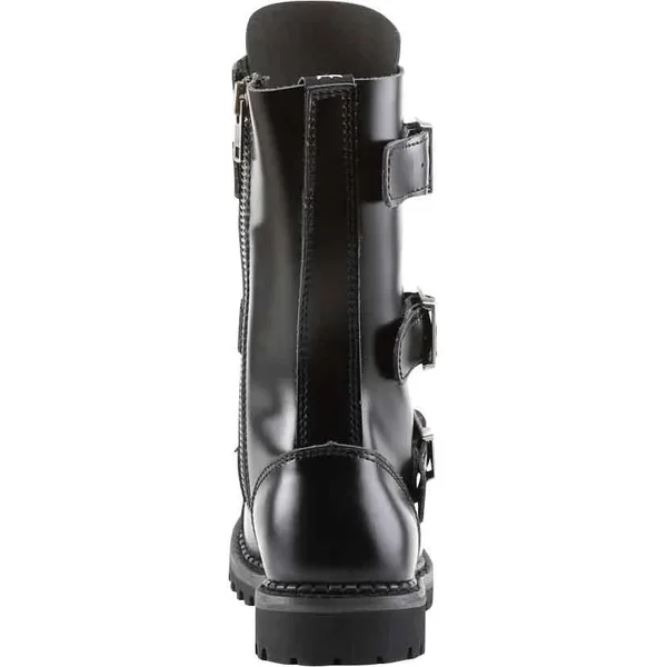 Demonia Riot-12 - Black Leather