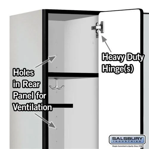 Designer Wood Locker - Single Tier - 3 Wide - 6 Feet High - 15 Inches Deep - Cherry