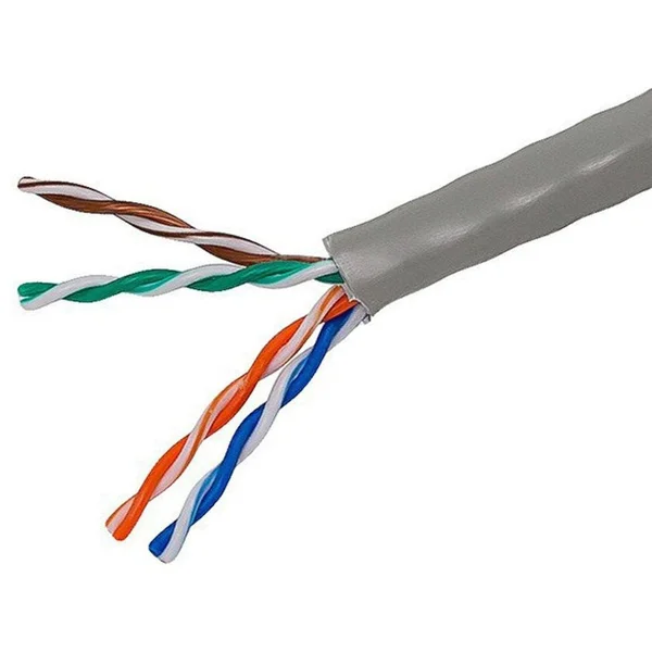 Monoprice Cat5e Ethernet Bulk Cable Stranded 350MHz UTP cm Copper Wire 24AWG 1000ft Gray