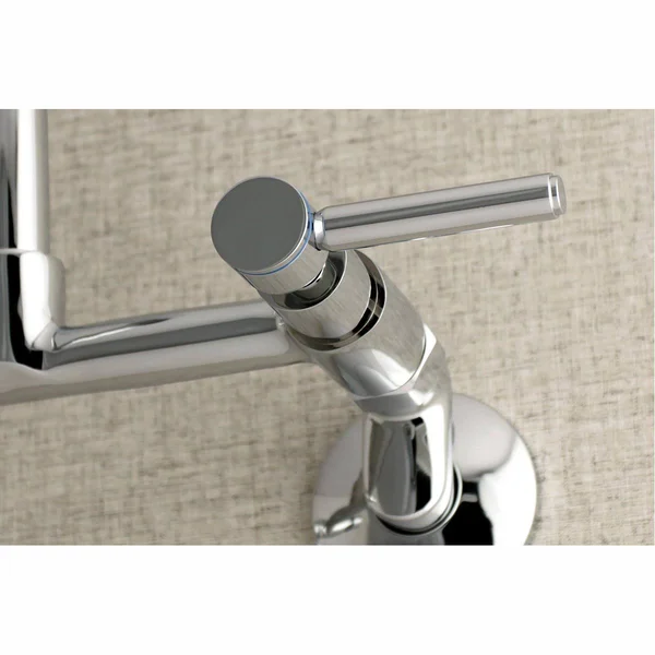 Kingston Brass KS813ORB Concord 8x22 Adjustable Center Wall Mount Kitchen Faucet - Oil Rubbed Bronze