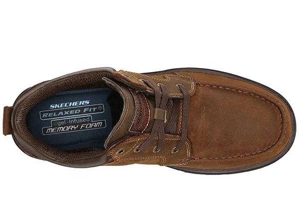 Skechers Men's Relaxed Fit Segment Melego, Size: 8.5, Dark Brown