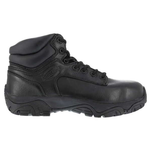 Men's Iron Age Trencher Composite Toe 6 inch Work Boot - Size: 12, Black
