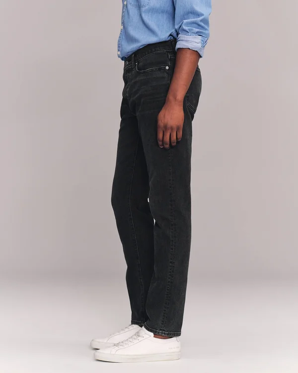 Men's Skinny Jeans in Washed Black - Size 38 x 34, Abercrombie & Fitch