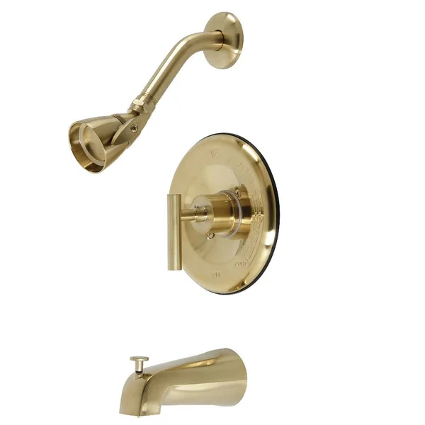 Kingston Brass KB6637CML Manhattan Single-Handle Tub & Shower Faucet Brushed Brass