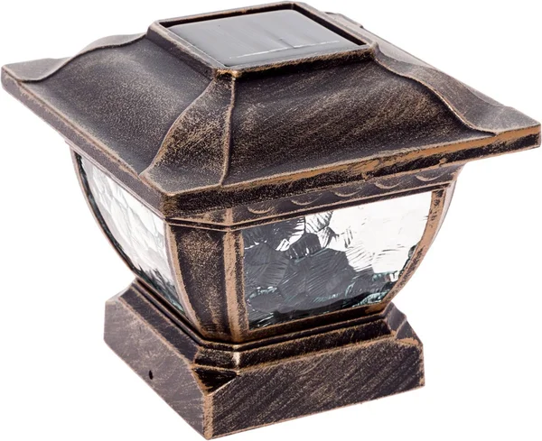 Paradise Gl28998bz Solar Cast Aluminum LED Post Cap Light (Bronze, 6 Pack), 5.98" x 5.98" x 5.31"