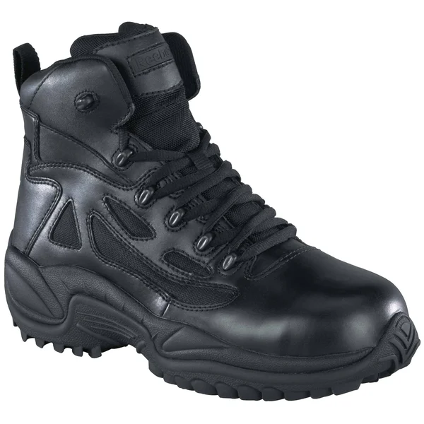 Reebok Rapid Response Women's Composite Toe Side Zip 6 inch Boots RB864 (Black)