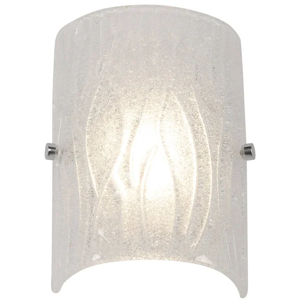 Rogue Decor Brilliance LED Small Bath Fixture - Chrome/Bright Ice Glass - 610900