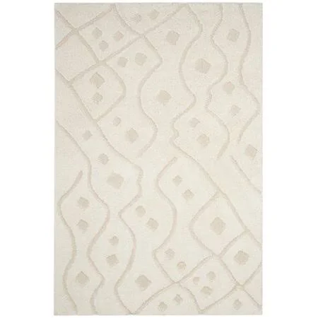 Gracie Oaks Atisha Ivory Area Rug; 4' x 6'