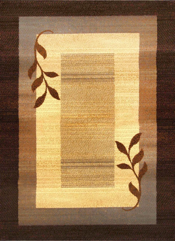 Home Dynamix Royalty Clover Geometric Area Rug, Brown/Blue, 5&2 inchx7&2 inch